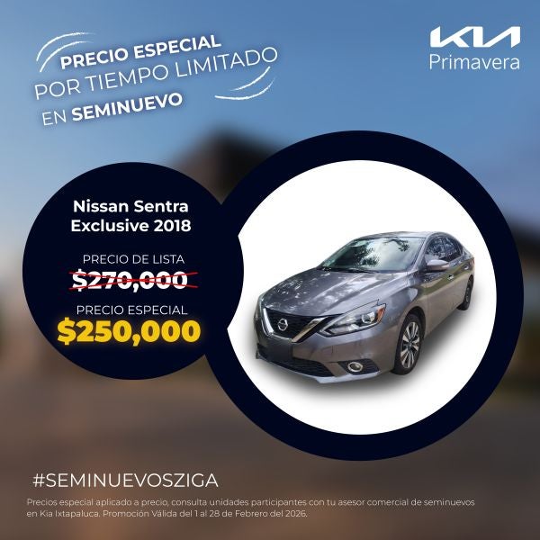 Nissan Sentra Exclusive 2018