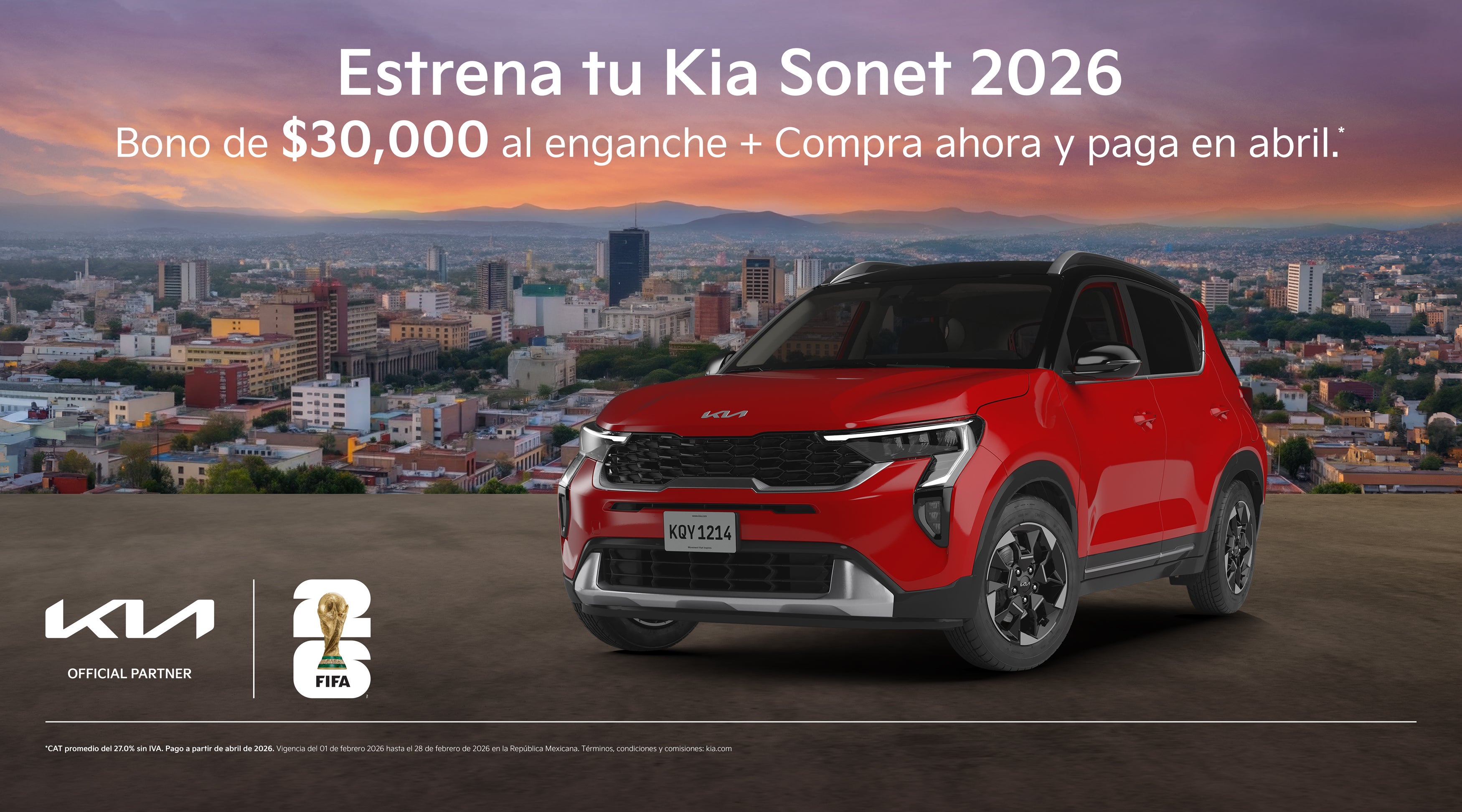 Estrena tu Kia Sonet 2026